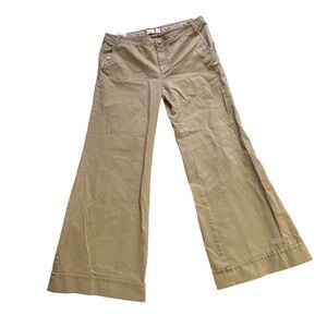 Wide leg low rise pants